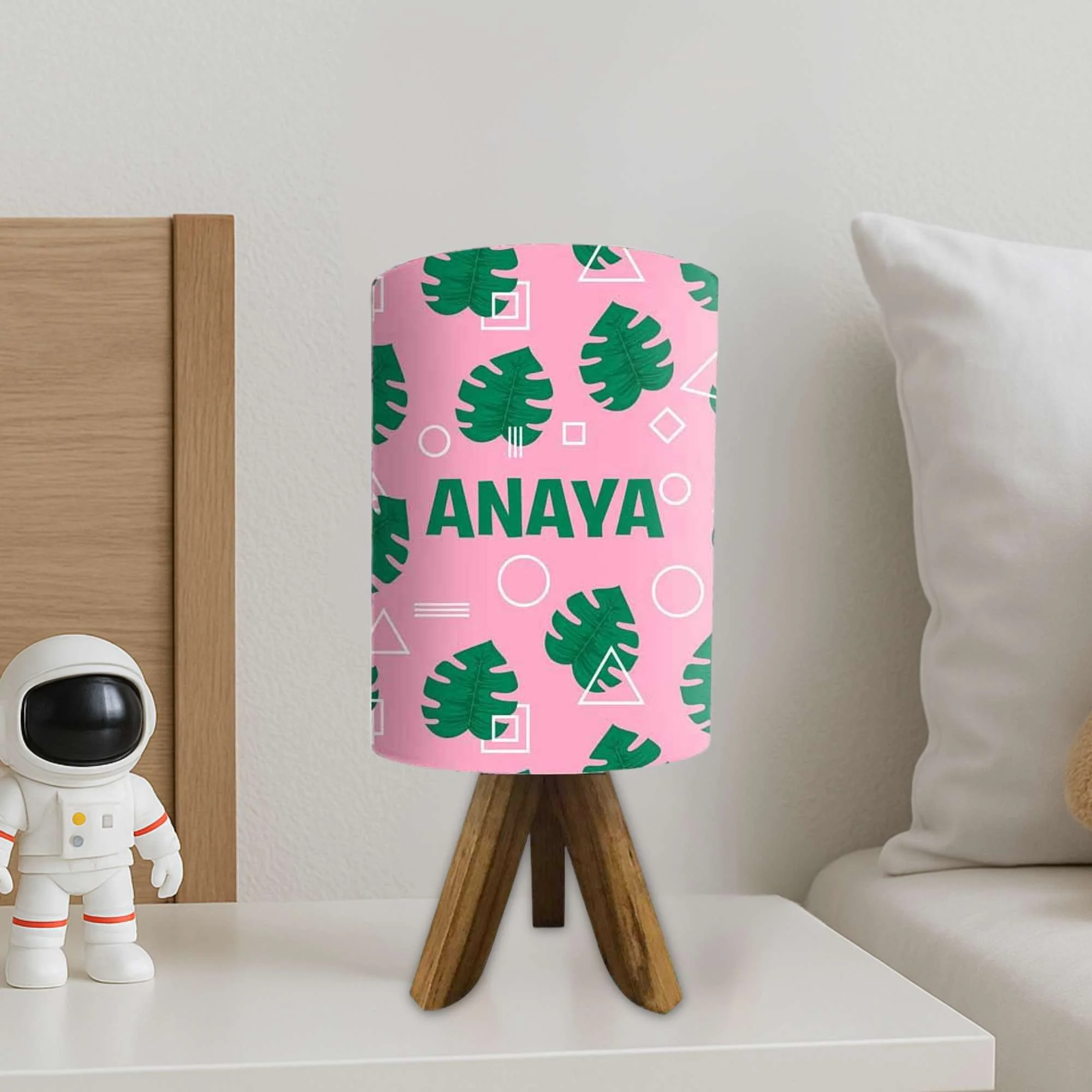 Custom Table Lamp For Bedroom-Monstera Leaves (3W LED Bulb Included) - Image 2