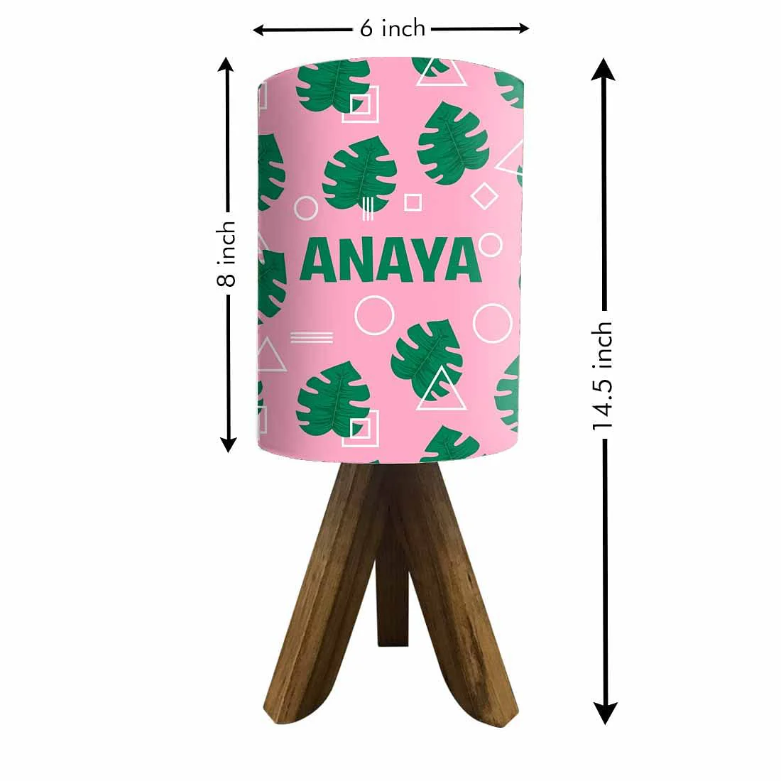 Custom Table Lamp For Bedroom-Monstera Leaves (3W LED Bulb Included) - Image 5