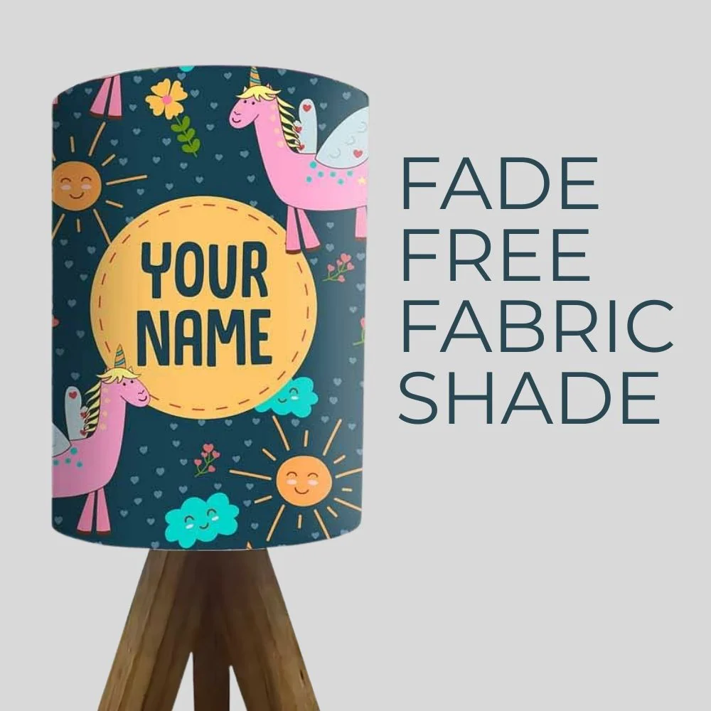 Personalized Tripod Lamp For Bedroom-Flying Unicorn (3W LED Bulb Included) - Image 3