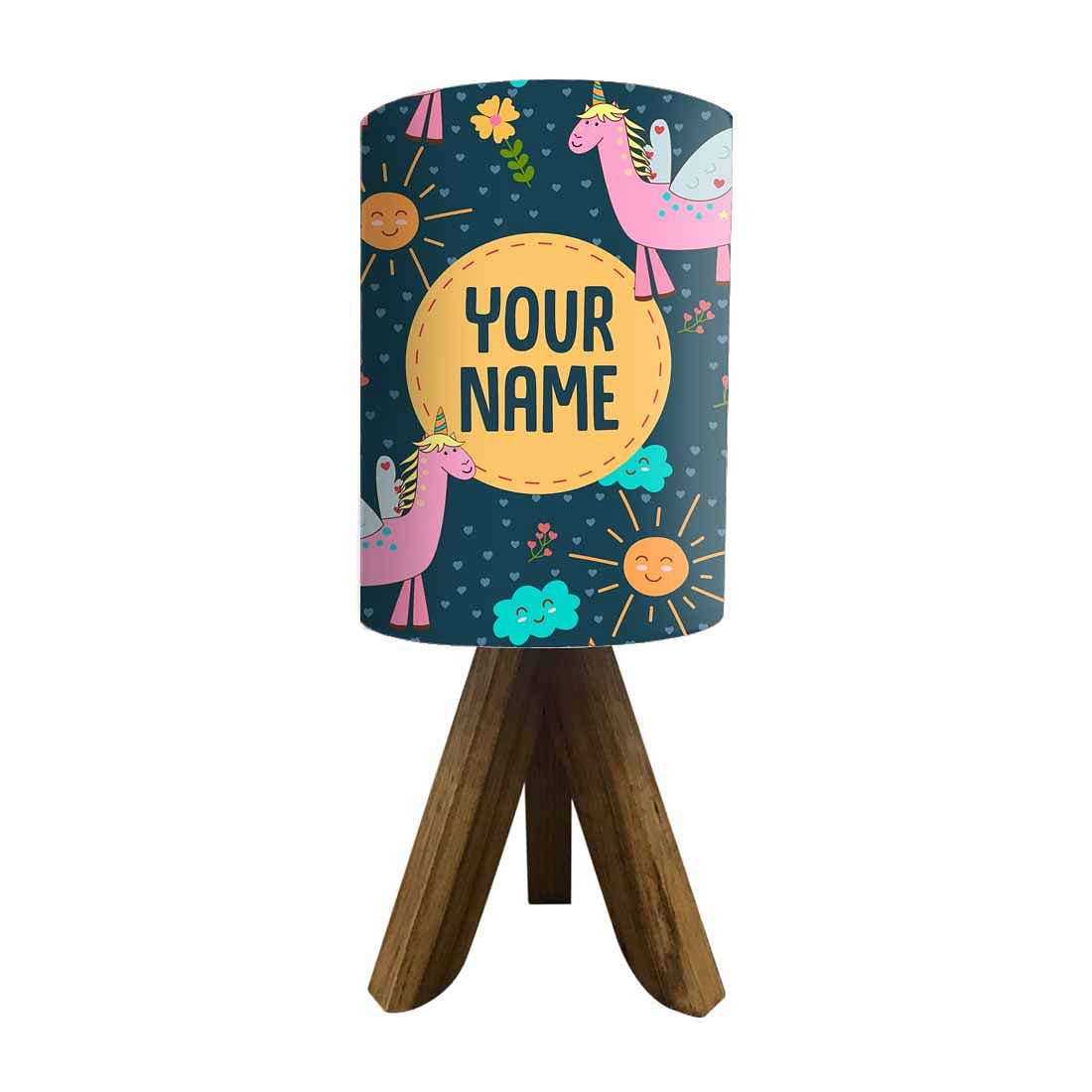 Personalized Tripod Lamp For Bedroom-Flying Unicorn (3W LED Bulb Included) - Image 4