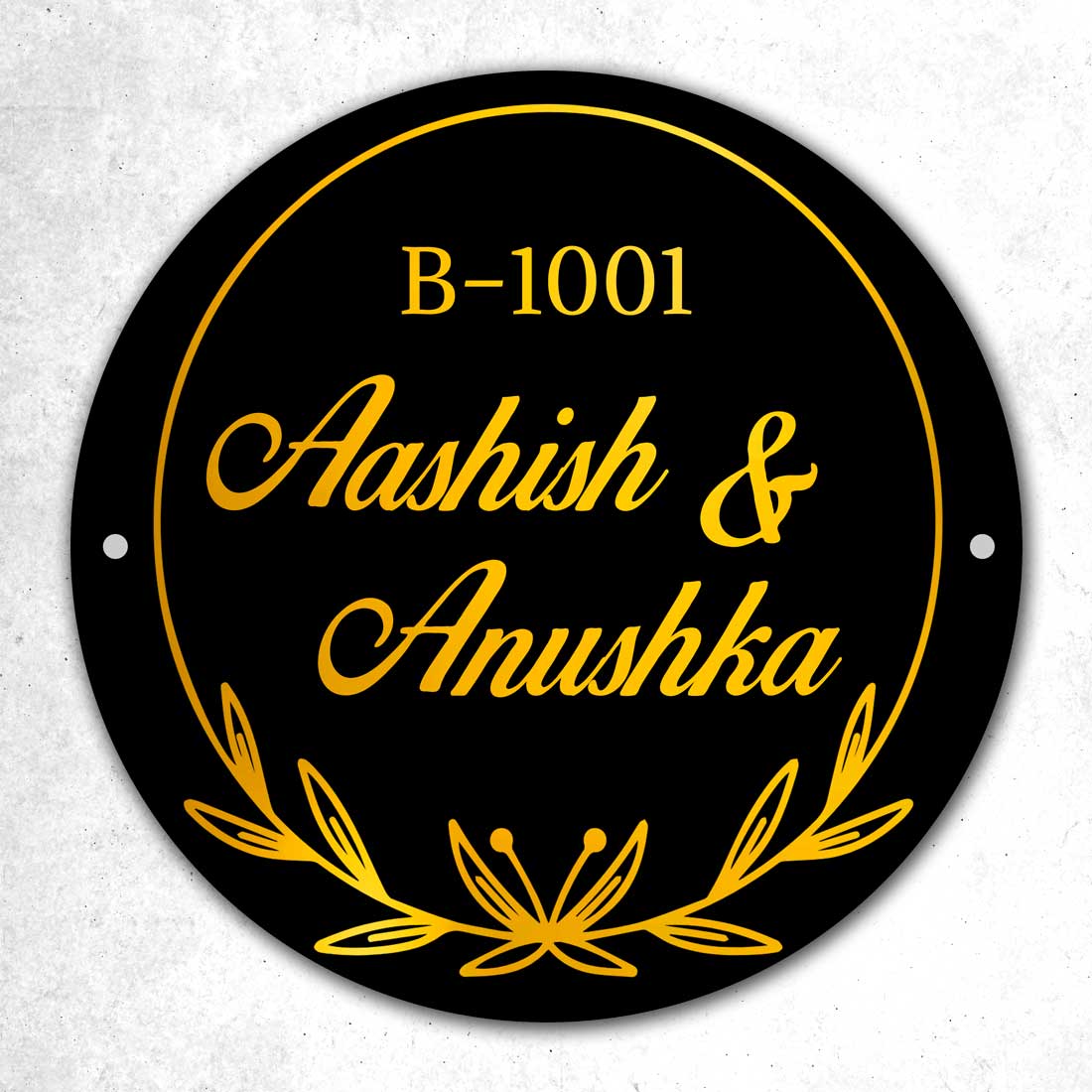 Customized Modern House Name Plate Design for Home Flat Outdoor Name Board - Couple Name - Image 6