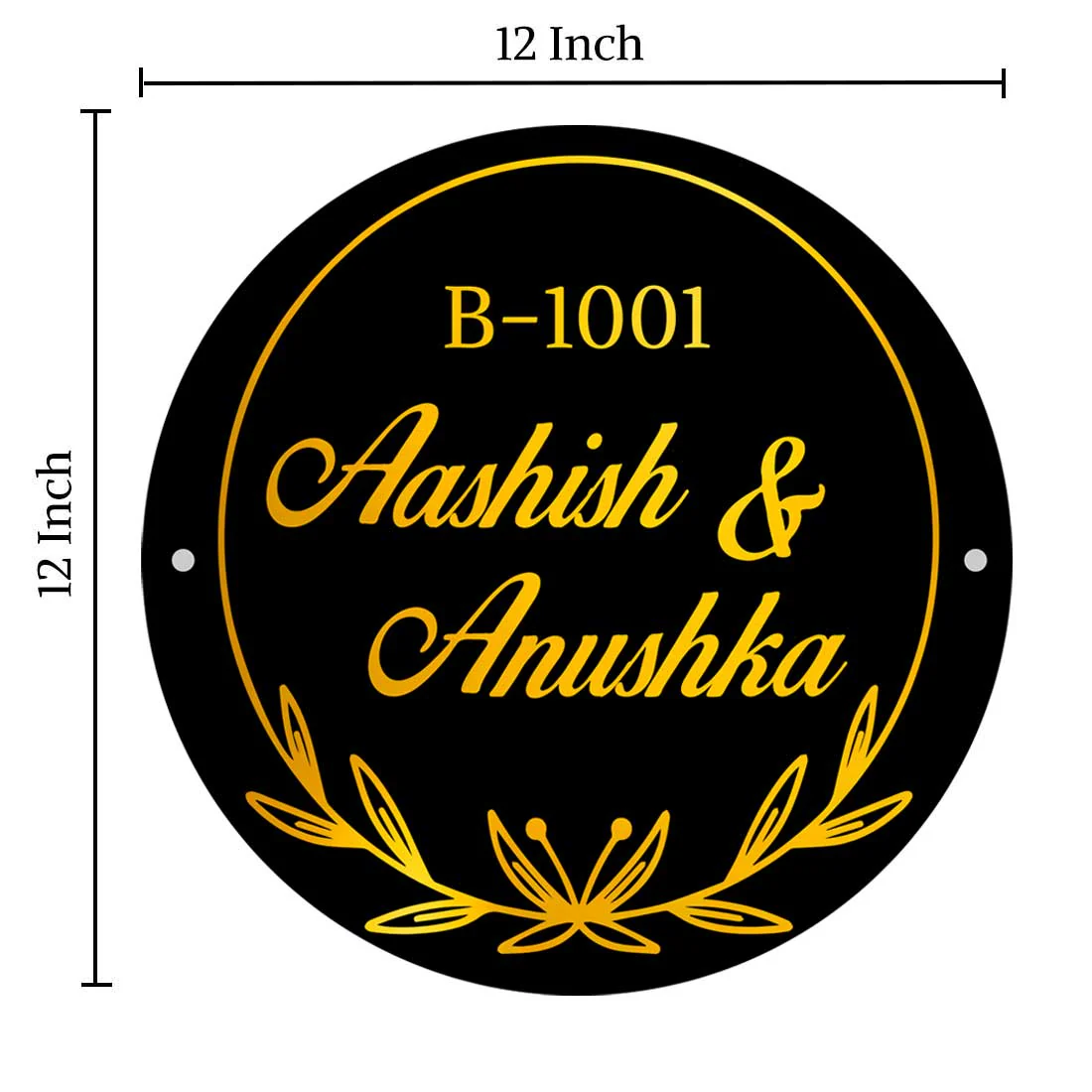 Customized Modern House Name Plate Design for Home Flat Outdoor Name Board - Couple Name - Image 7