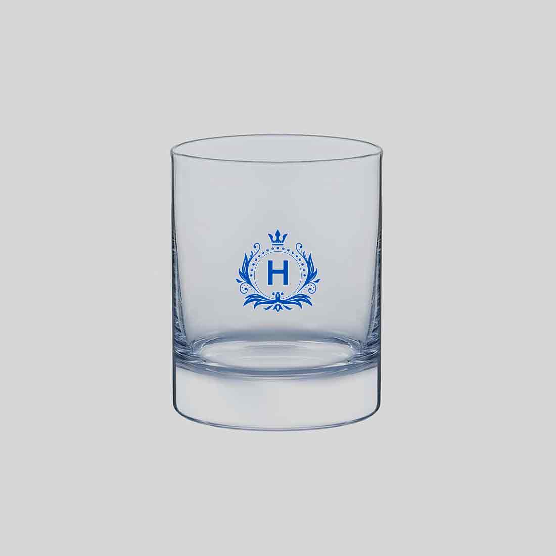 Monogrammed Whiskey Glasses - Personalized Colored Initial Alcohol Glass - Image 7