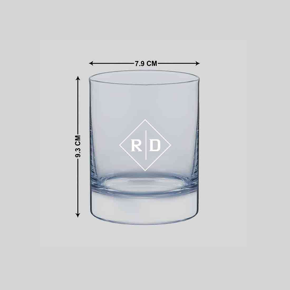 Monogrammed Whiskey Glasses-Custom Engraved Alcohol Glass with Initial - Image 4