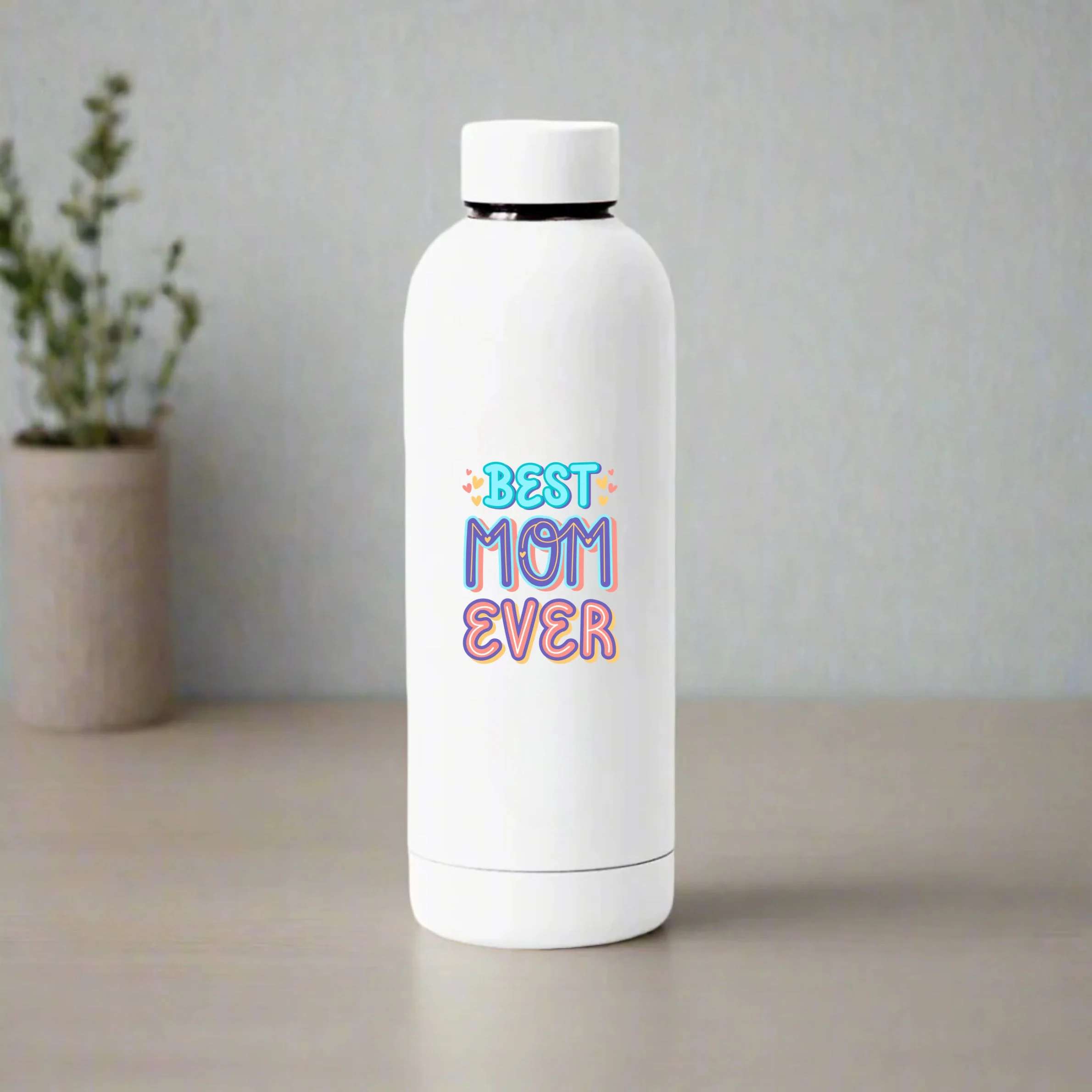 Perfect Mother’s Day Gift 500ml Stainelss Steel Water Bottle – Best Mom Ever