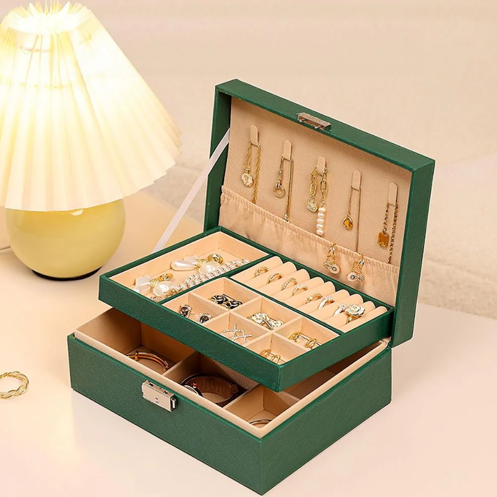 Multi-Compartment Jewelry Box Organizer – Ideal for Rings, Earrings & More - Image 2