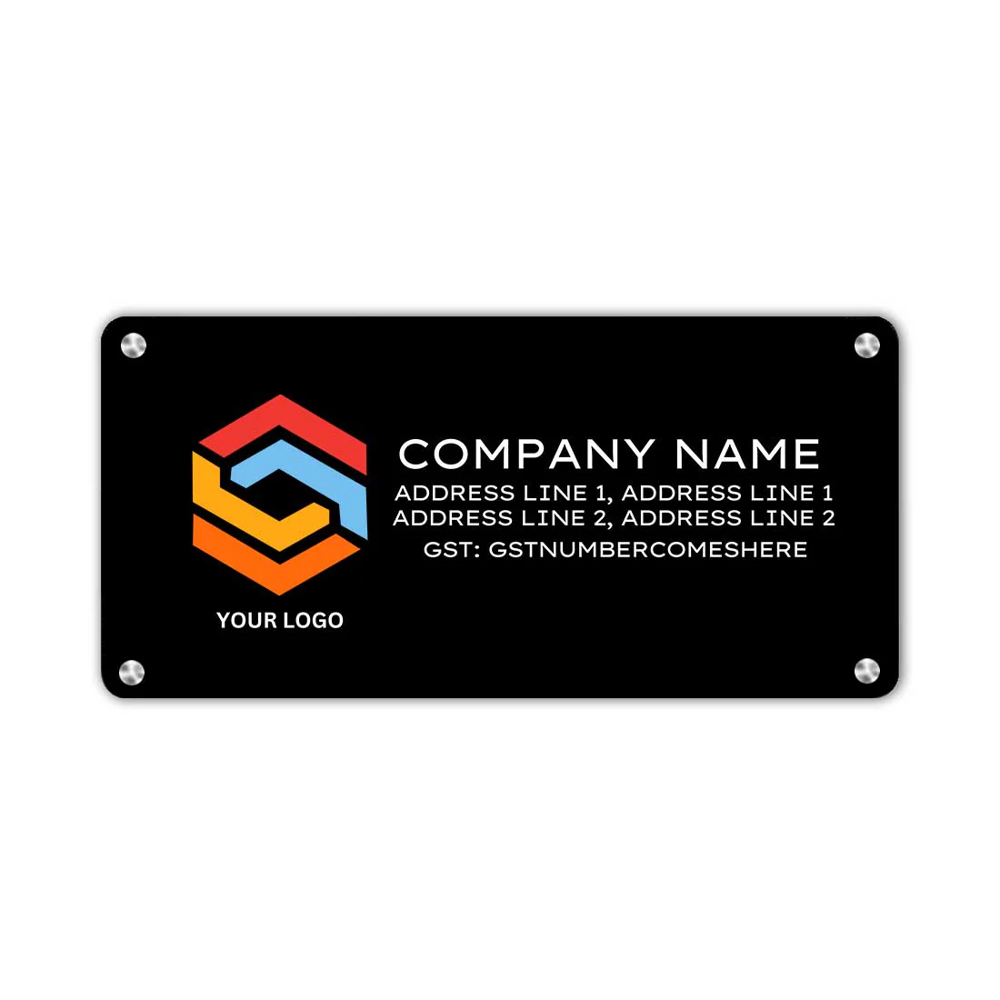 Name Board for Office Shop Store - Available in Acrylic and Stainless Steel - Image 3