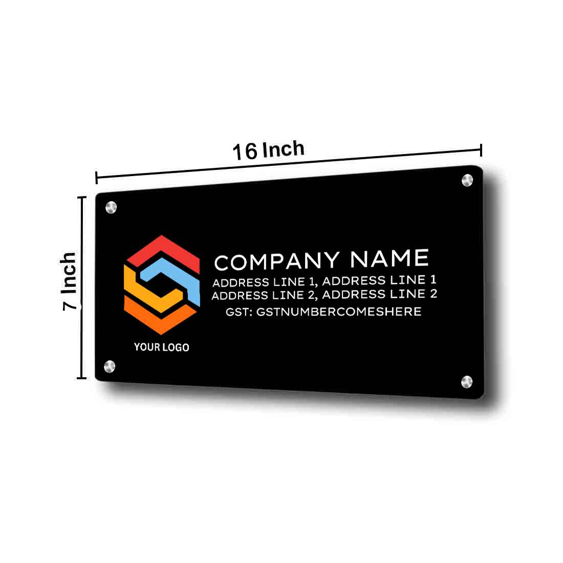 Name Board for Office Shop Store - Available in Acrylic and Stainless Steel - Image 4