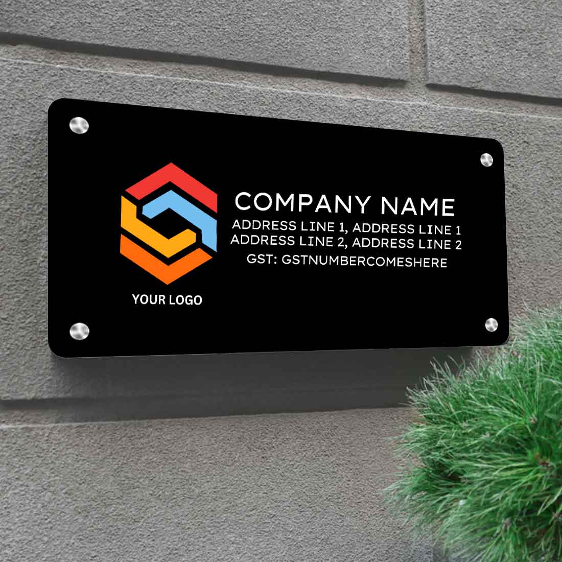 Name Board for Office Shop Store - Available in Acrylic and Stainless Steel - Image 5