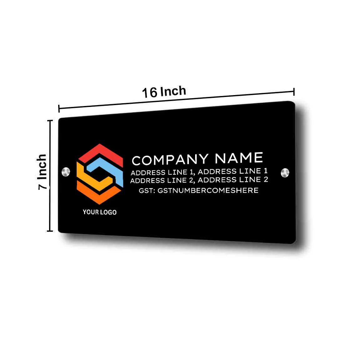 Name Board for Office Shop Store - Available in Acrylic and Stainless Steel - Image 7