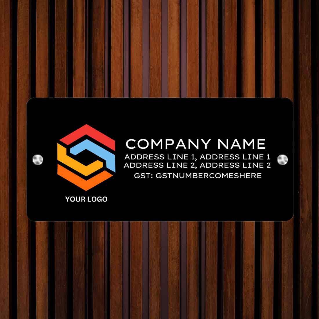 Name Board for Office Shop Store - Available in Acrylic and Stainless Steel - Image 8