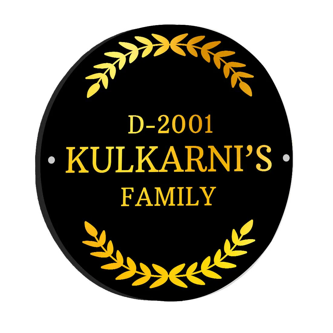 Personalized Round Name Plate for Home Office Flat Door Entrance - Image 8