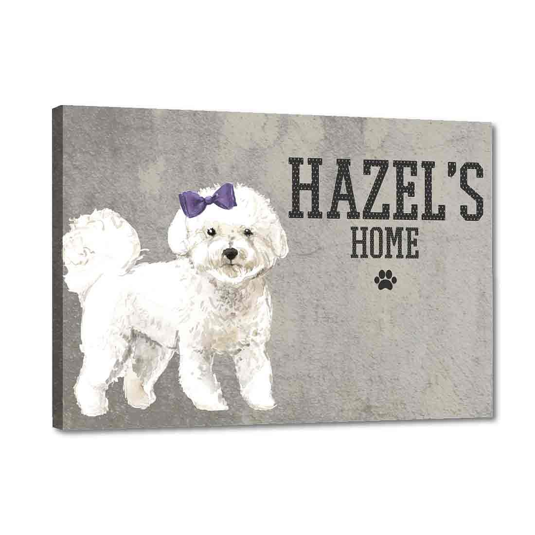 Cute Dog Name Plate - Funny Poodle