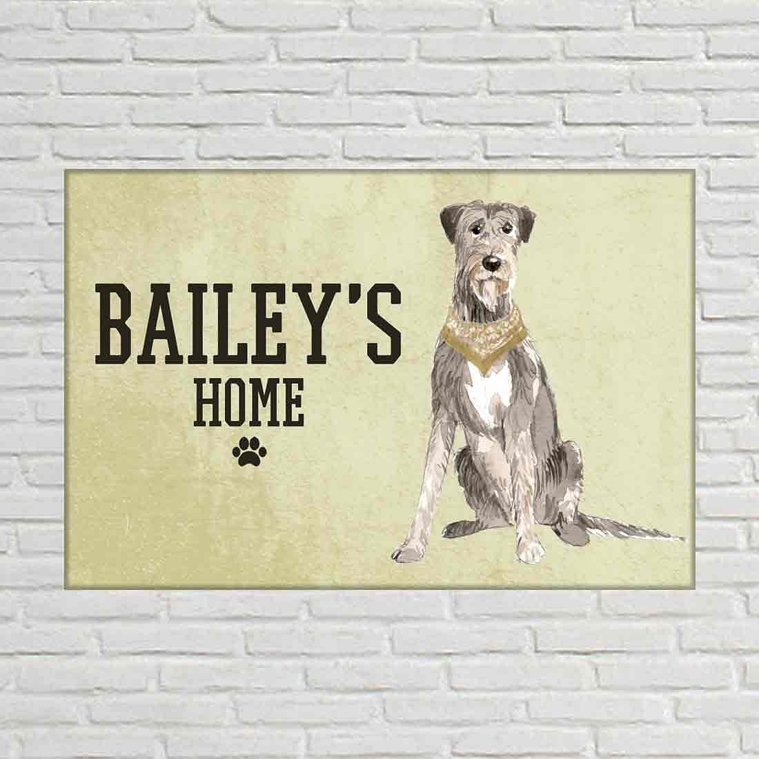 Unique Custom Dog Nameplate -Scruffy Loving Dog - Image 2