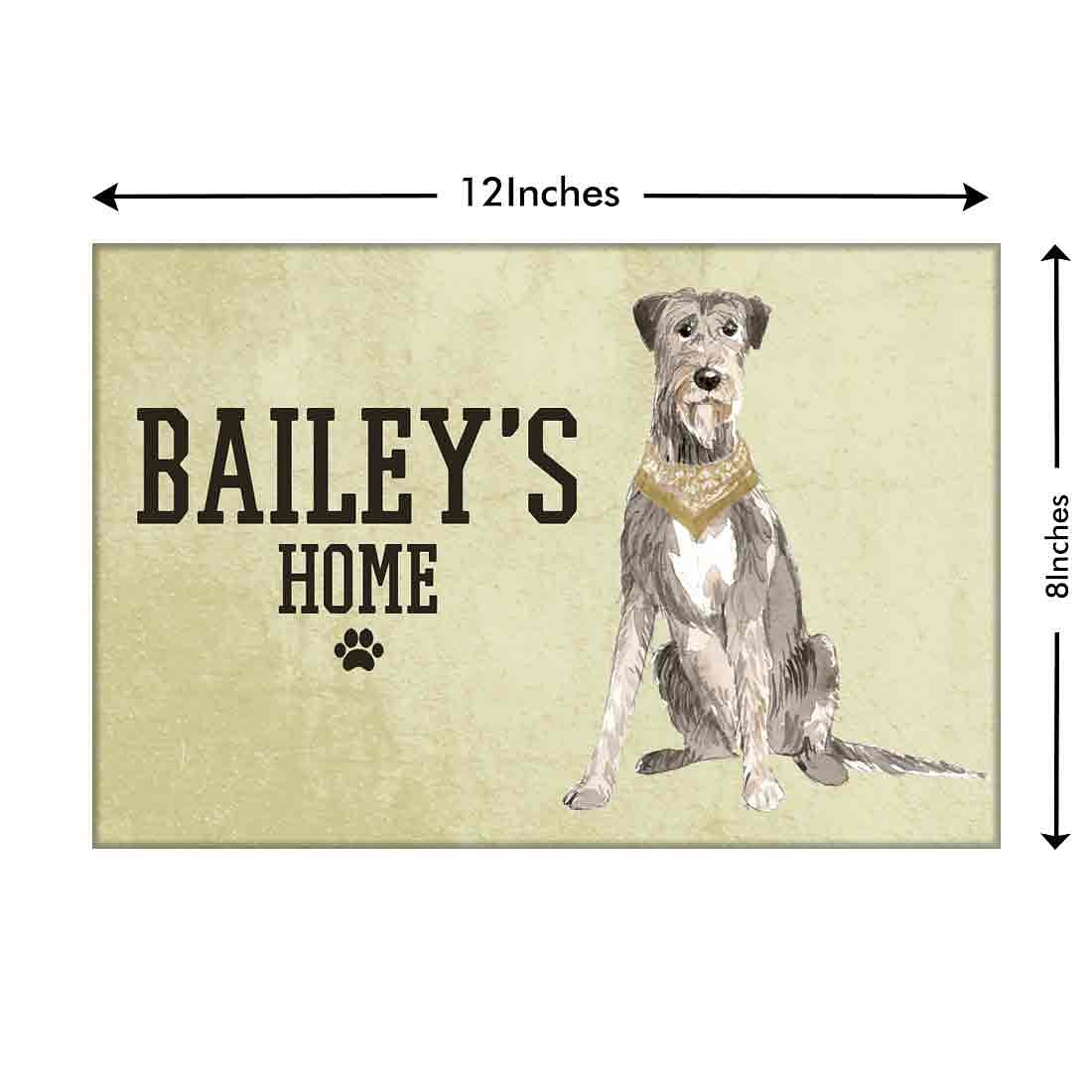 Unique Custom Dog Nameplate -Scruffy Loving Dog - Image 3