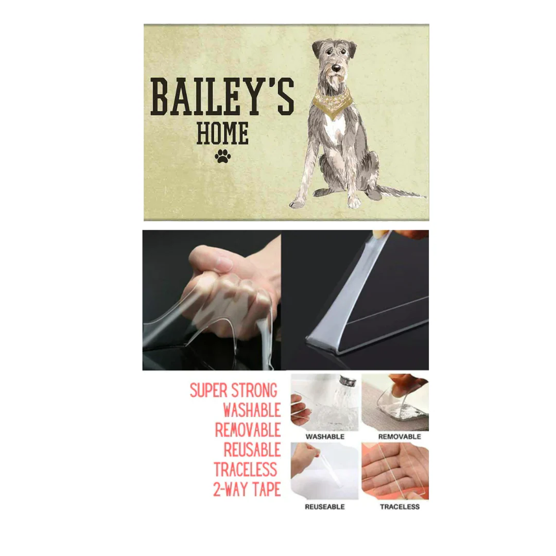 Unique Custom Dog Nameplate -Scruffy Loving Dog - Image 4