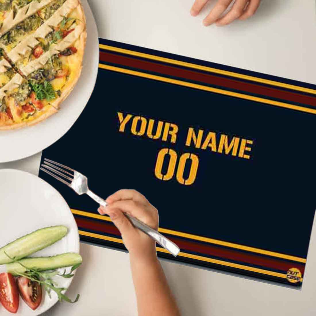 Personalized Fabric Table Mats For Kids - Name Title - Image 3