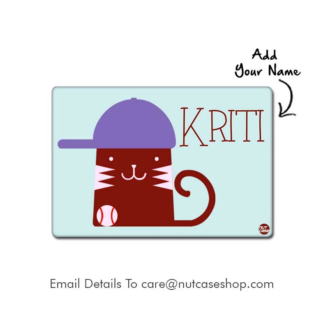 Personalized Fabric Table Mats For Kids  -  Swag Cat - Image 2