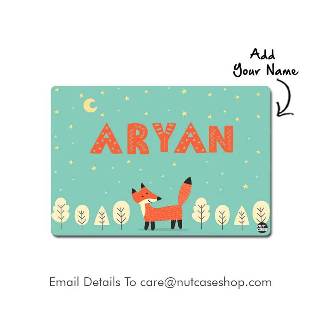 Personalised Table Mats for Dining Table Birthday Return Gifts - Fox - Image 2