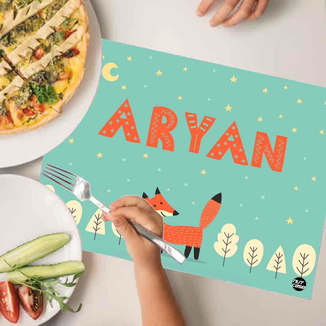 Personalised Table Mats for Dining Table Birthday Return Gifts - Fox - Image 4