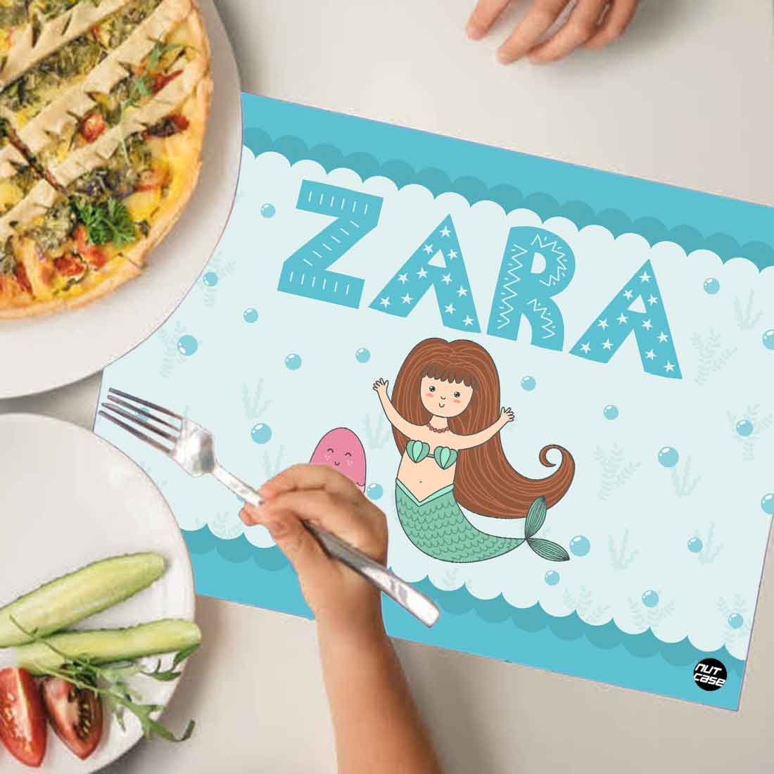 Personalised Placemats Return Gifts for 9 Year Olds Girl - Mermaid & Jellyfish - Image 4