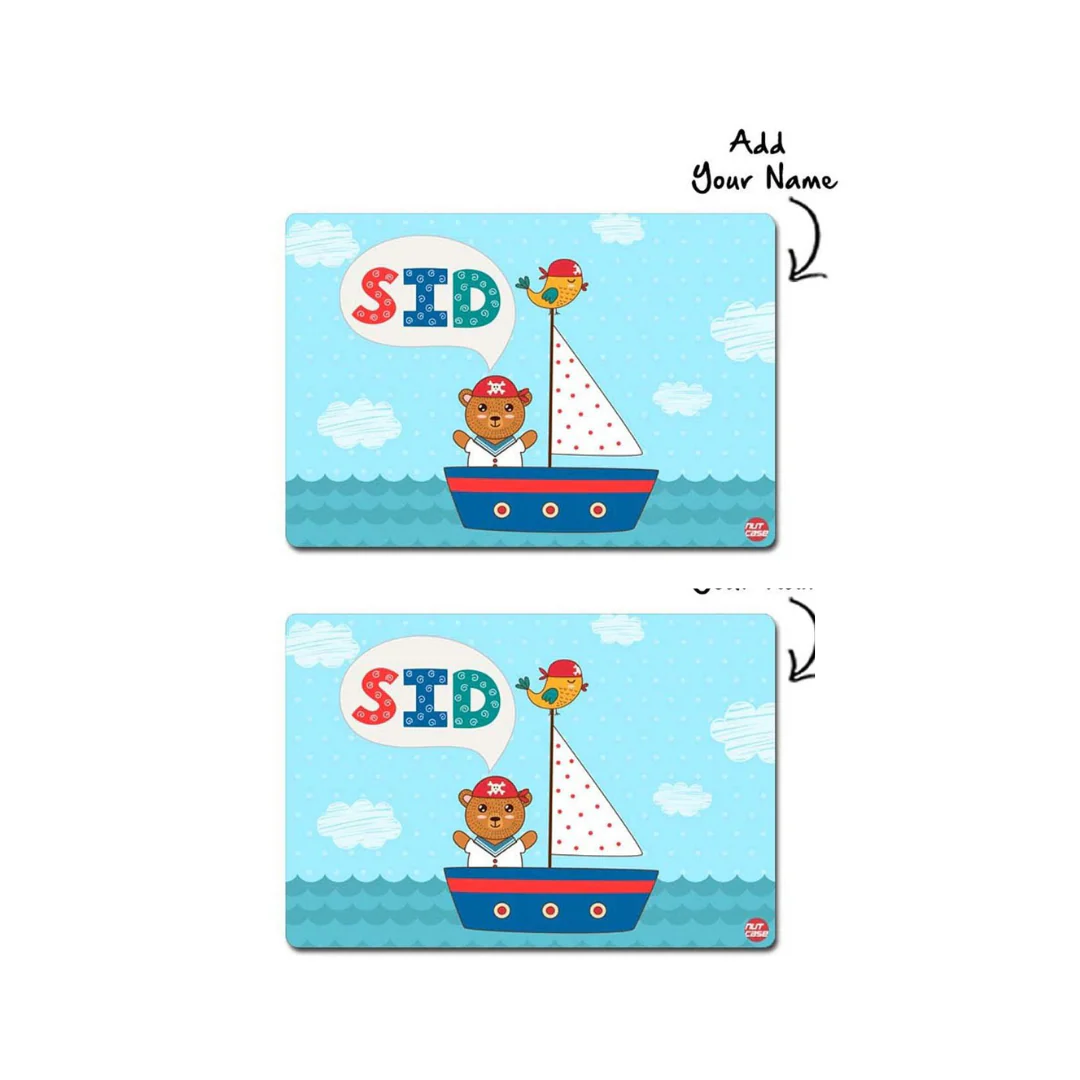 Personalised Tablemats Return Gifts for Birthday Party Boy - Ship & Bear - Image 5