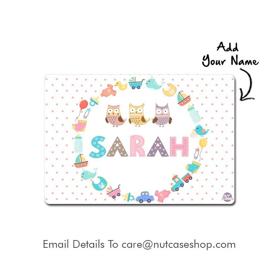 Customized Return Gifts for Birthday Party Placemats  -  Multidesign & Owls - Image 2