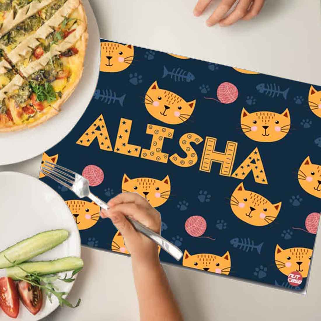 Custom Made Printed Placemats for Kids Return Gift  - A Cute Little Cat - Image 3