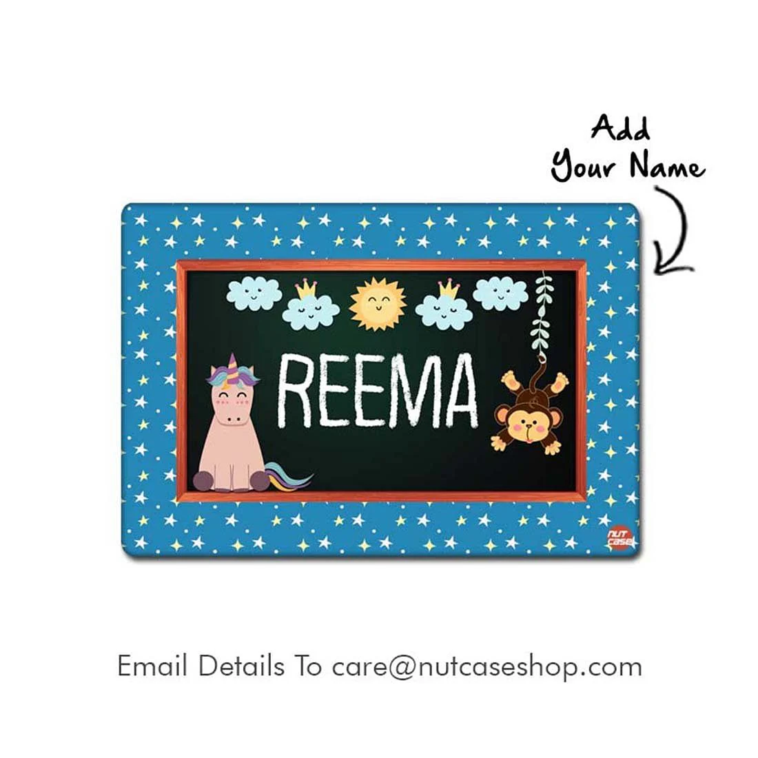 Customized Return Gifts for Birthday Table Mat Kids - Unicorn & Monkey - Image 2