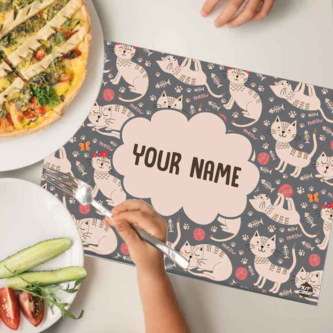 Personalized Table Mats Animal Theme Return Gifts for Kids - Cute Cat - Image 4