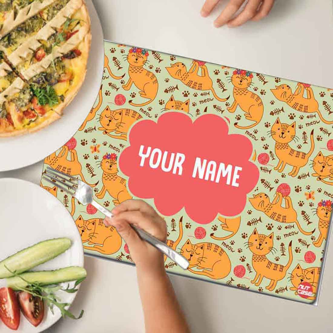 Kids Personalized Return Gifts for Birthday Placemats - Kitty Cat - Image 4