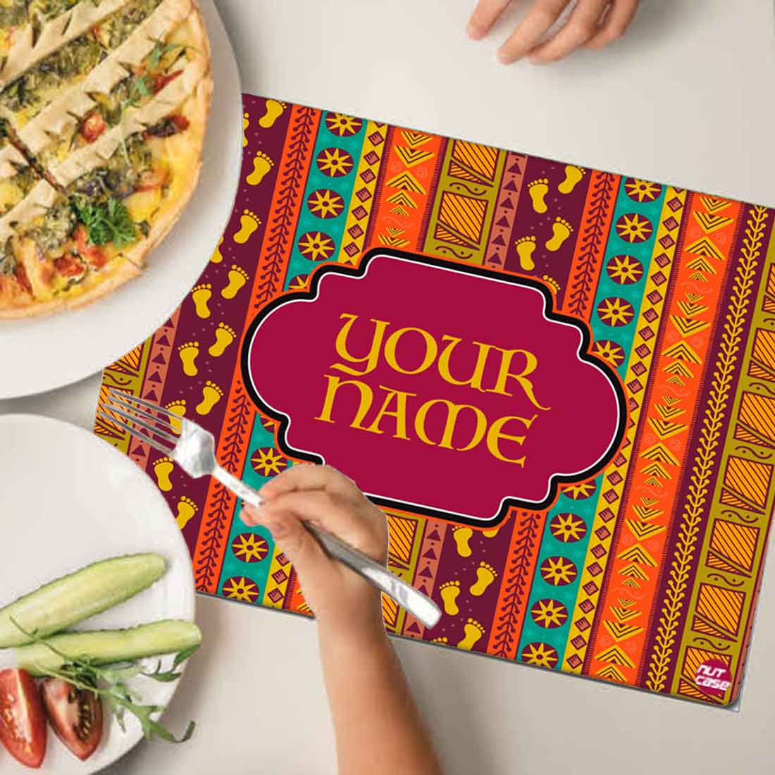 Custom Printed Table Mats for Home Dining Table - Ethnic Designer - Image 4