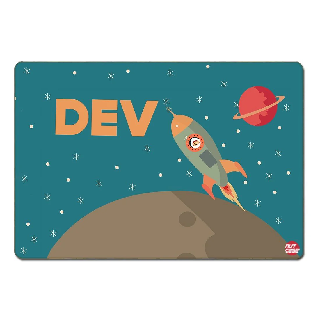 Custom Printed Table Mats for Kids Add Your Name - Rocket - Image 2