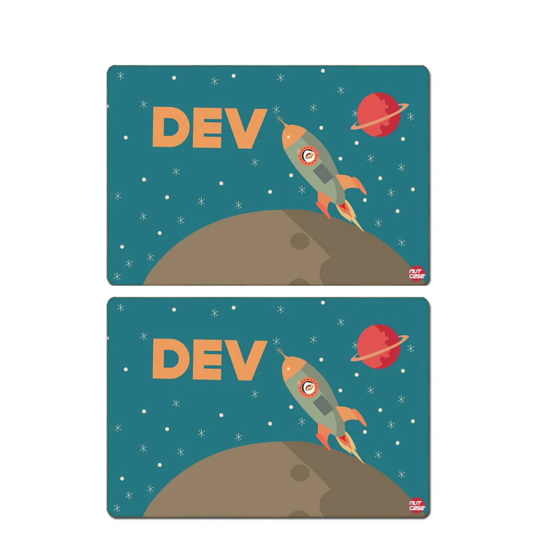 Custom Printed Table Mats for Kids Add Your Name - Rocket - Image 4