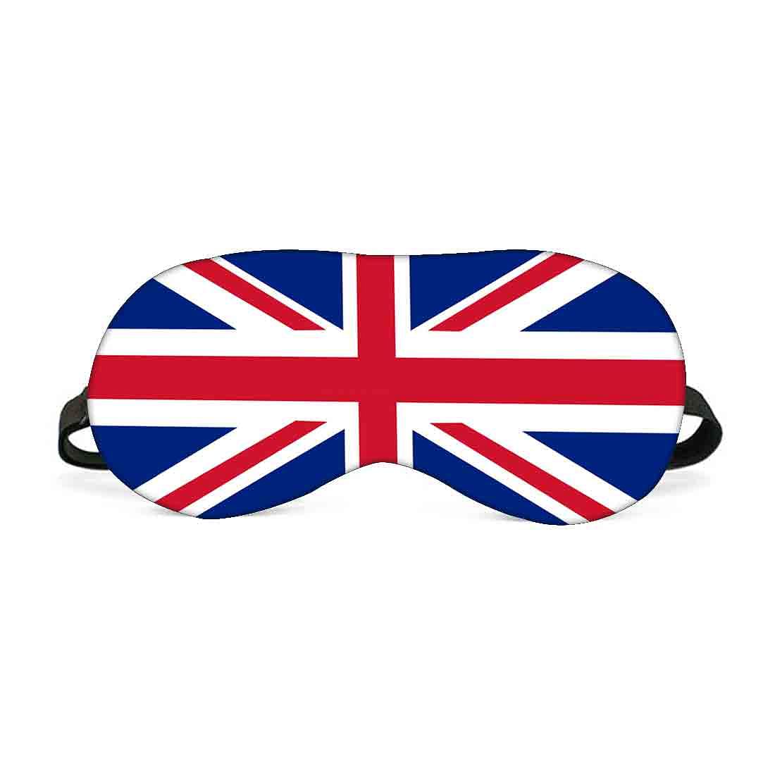 Designer Travel Eye Mask for Sleeping - Flag of UK - Made in India