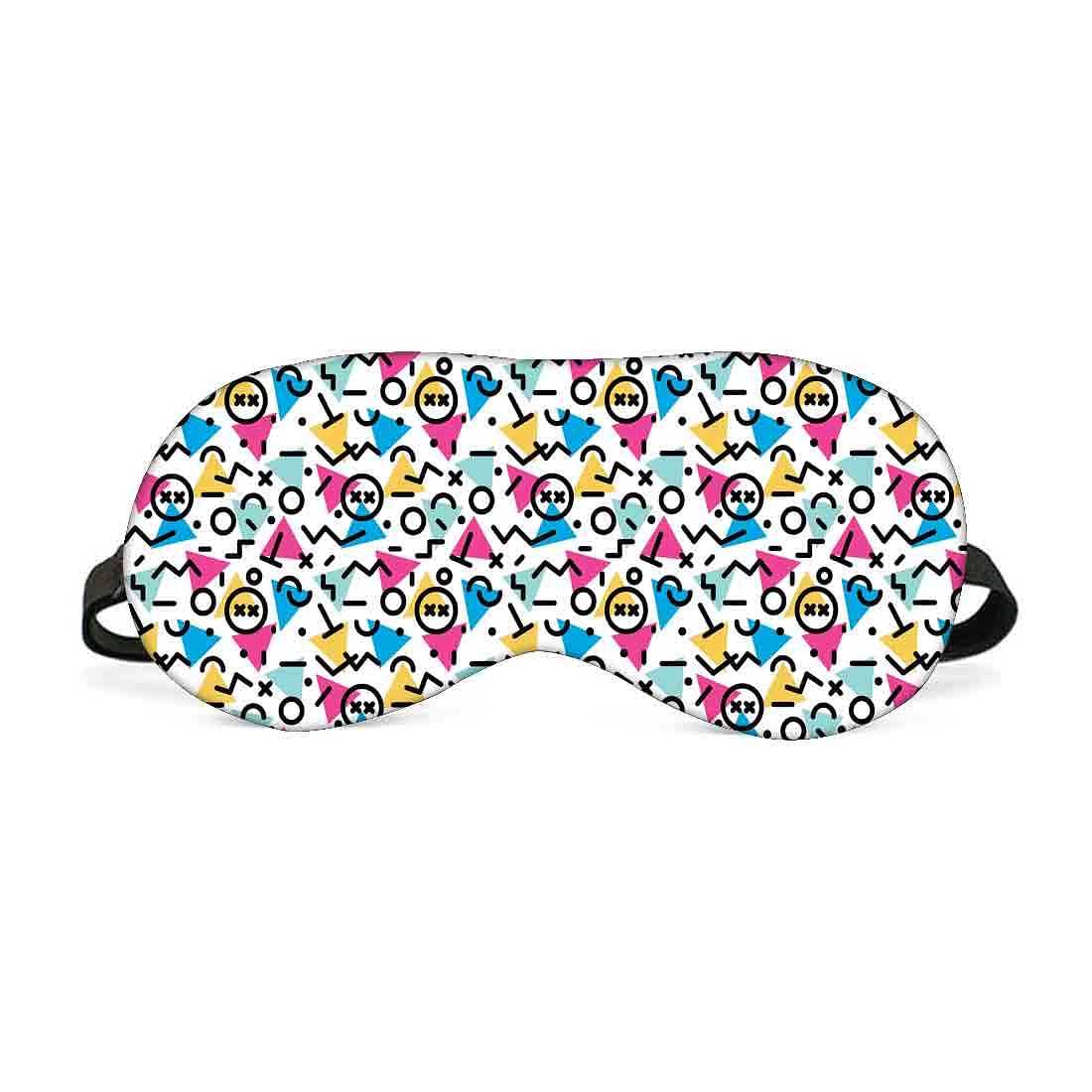 Designer Travel Eye Mask for Sleeping - Mathematical Signs - Made in India