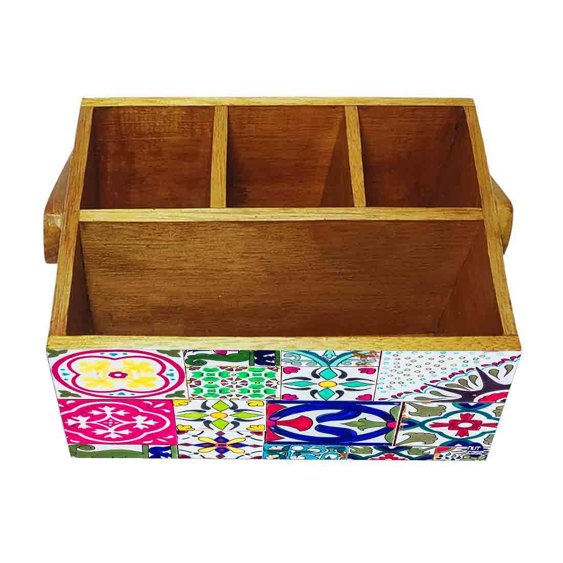 Wooden Spoon Stand Holder for Kitchen Knives Napkin Organizer - Designer - Image 4