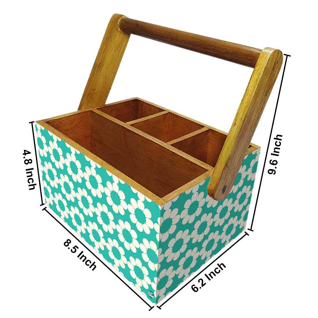 Tissue Paper Holder for Dining Table Spoons Forks Organizer - Flower - Image 3