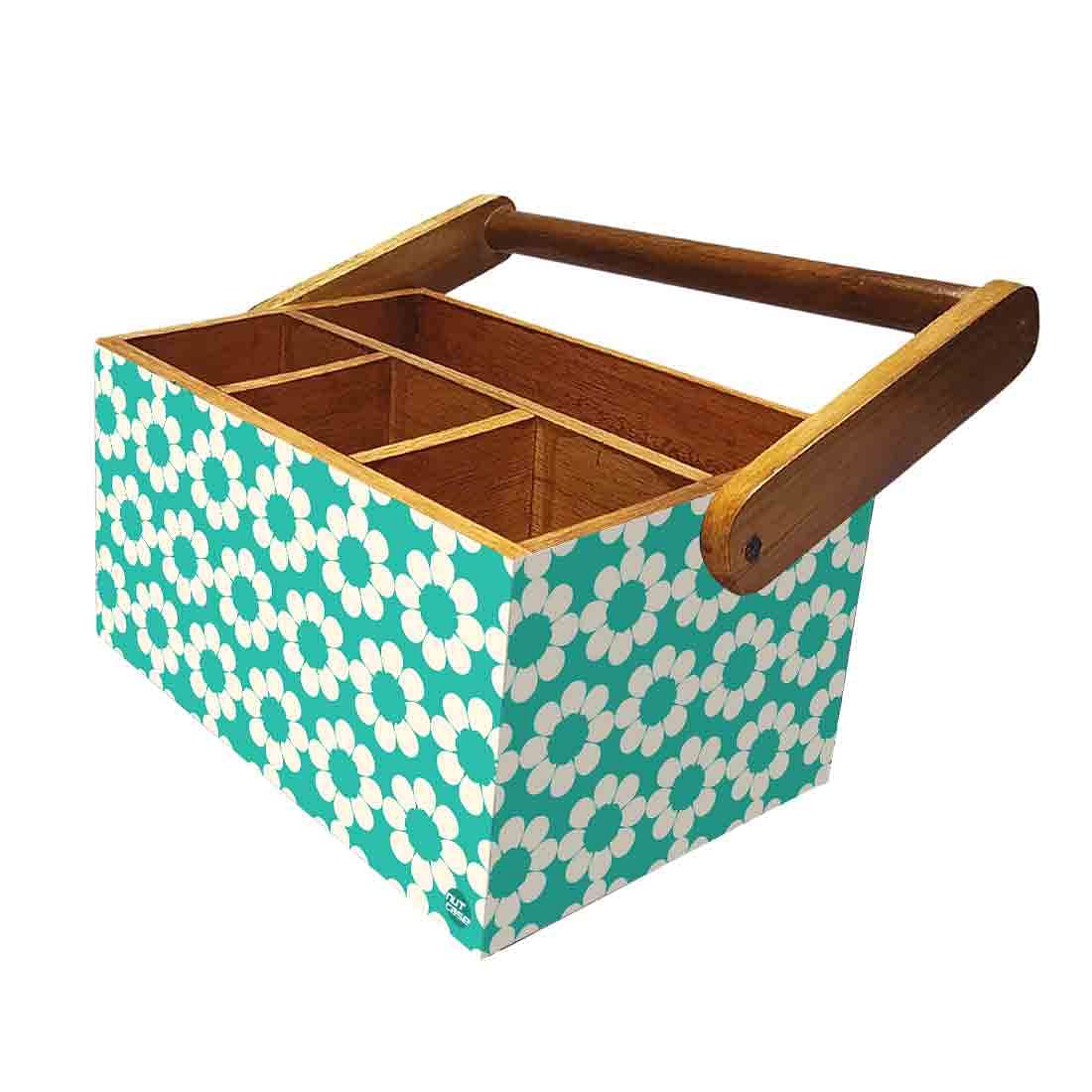 Tissue Paper Holder for Dining Table Spoons Forks Organizer - Flower - Image 5