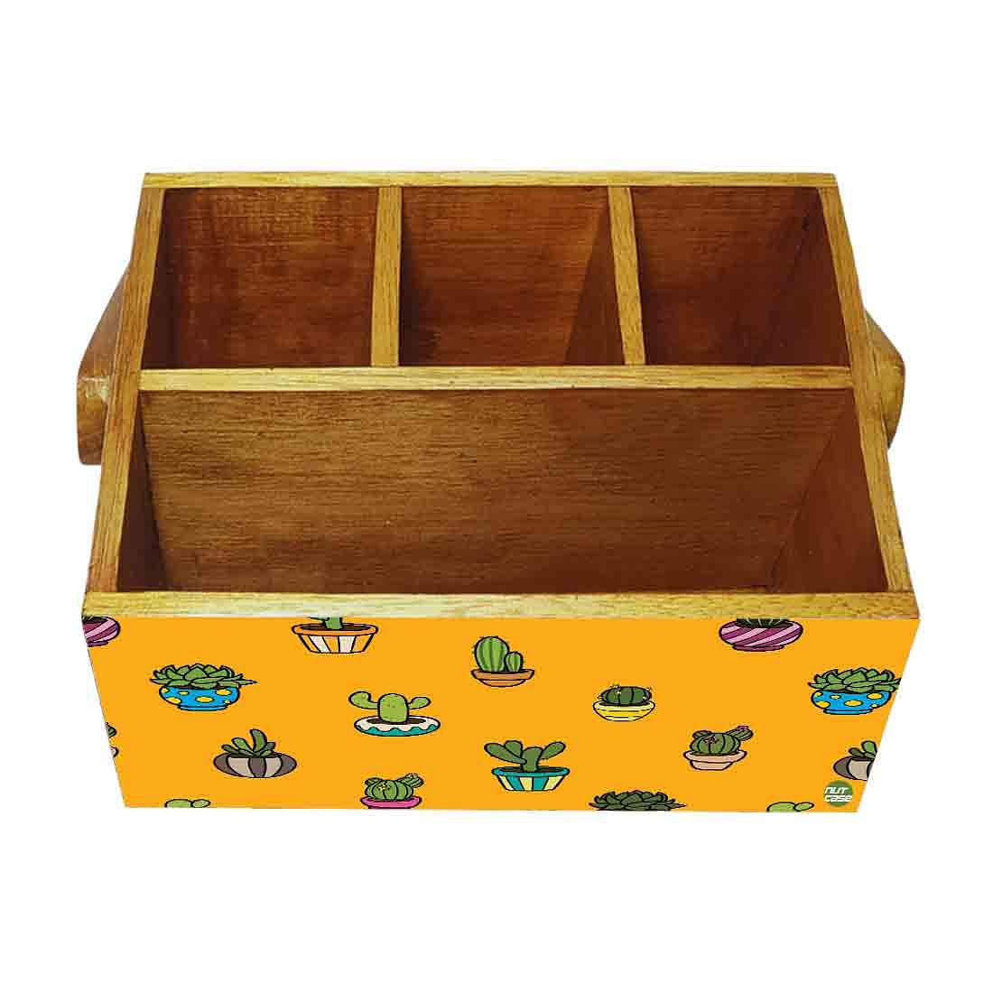 Condiment Cutlery Tissue Holder With Handle for Kitchen Organizer - Cactus Pots - Image 4