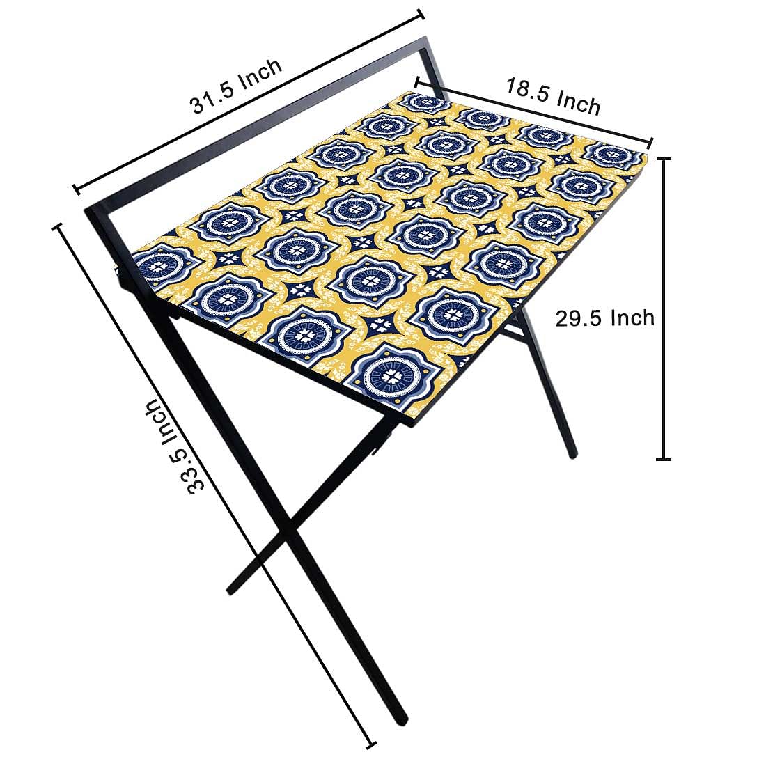 Portable Laptop Table Work for Home Office - Spanish Tiles - Image 6