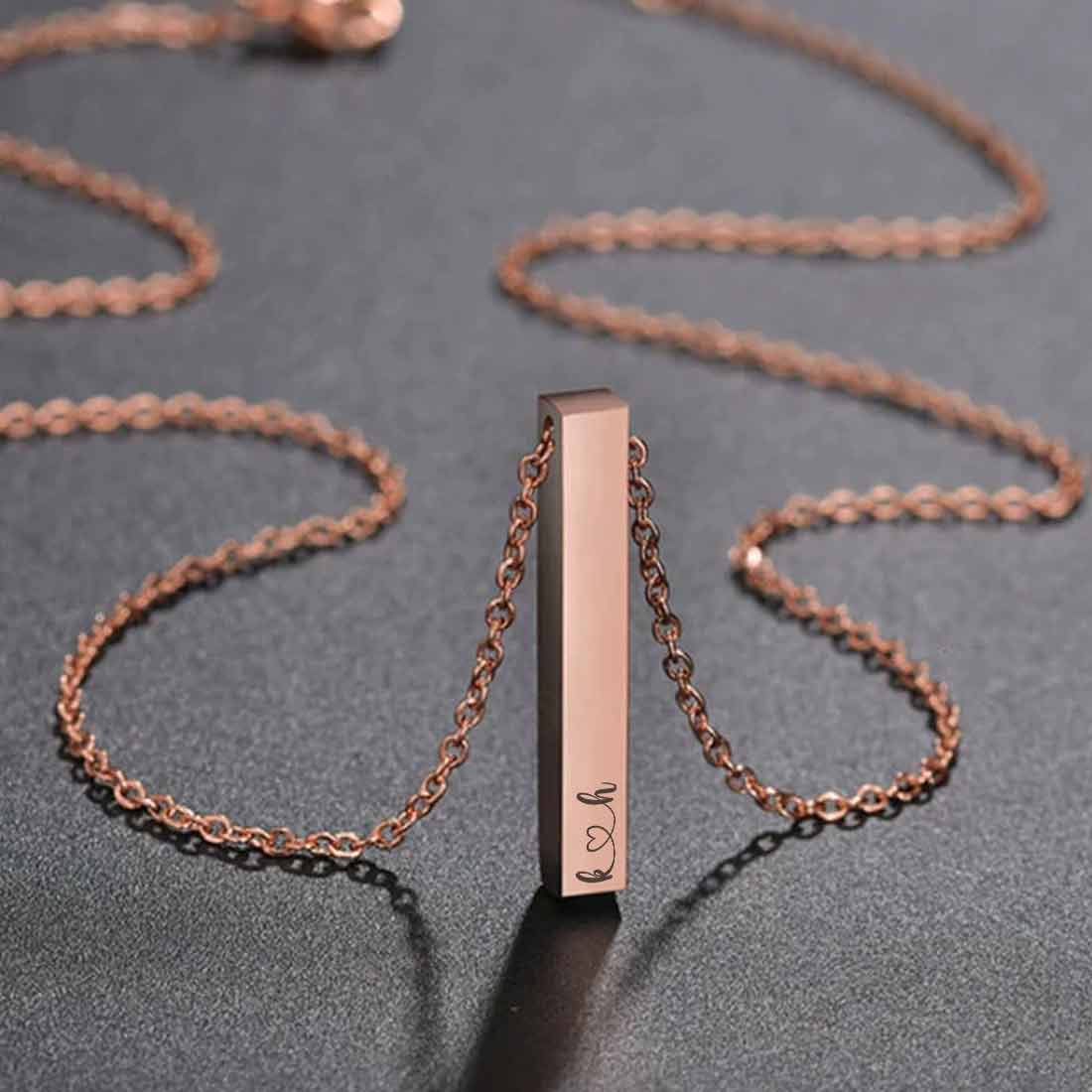 Personalized Necklace for Best Friend With Engraved Pendant Valentine Day Gifts - Infinity - Image 12
