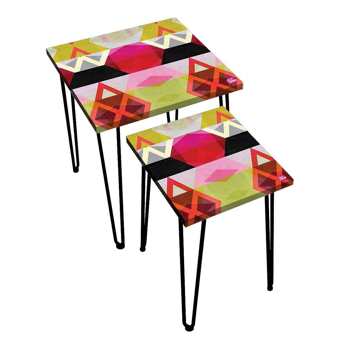 Square Nesting Tables 2 for Hotel & Restaurant Patio - Beautiful Art