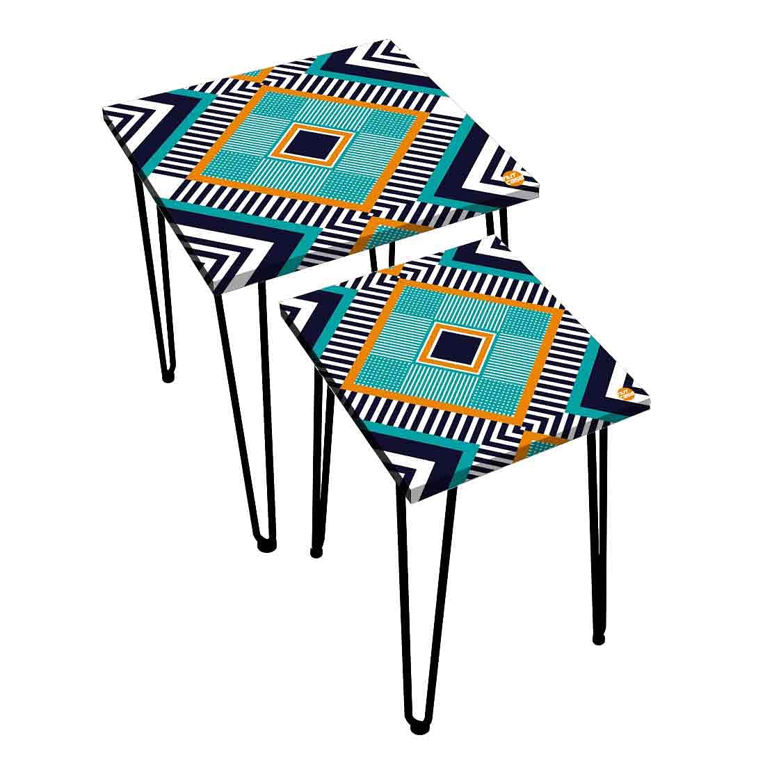 Nesting Coffee Table Nest of 2 for Home & Office Coffee Tables - Lines