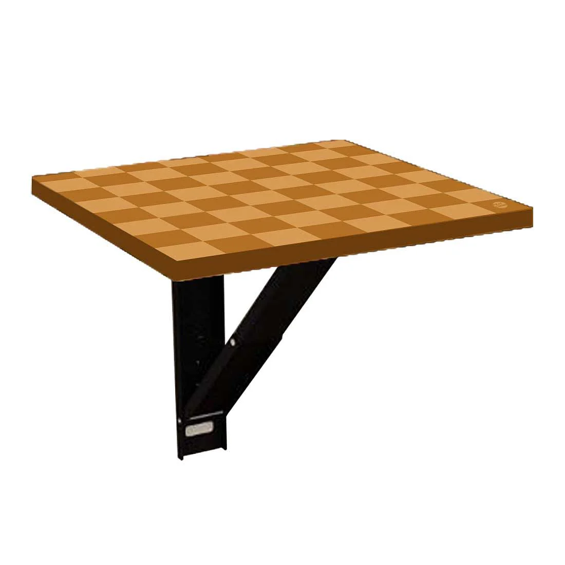 Modern Bedside Table for Bedroom - Orange Check Pattern - Image 6