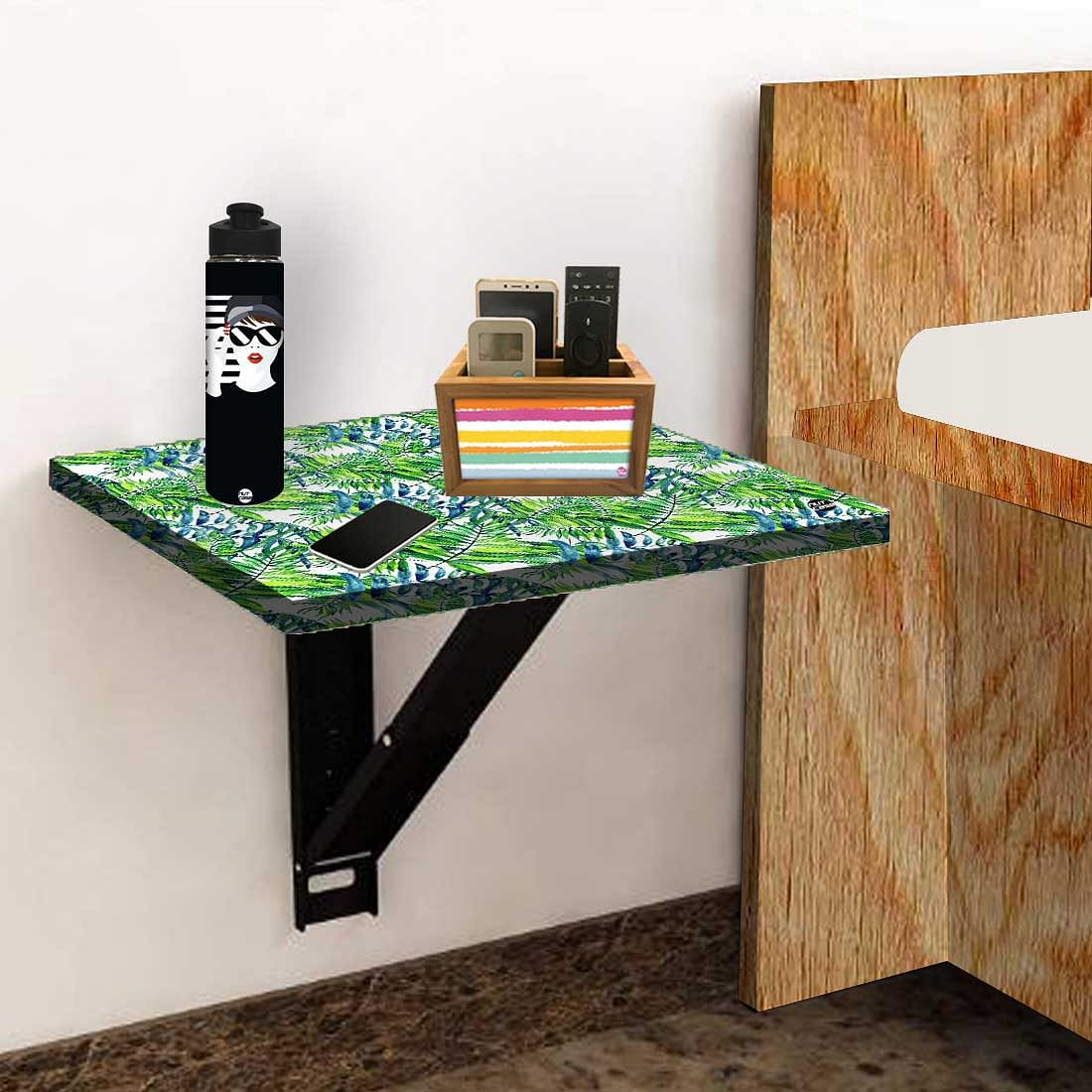 Nutcase Small Floating Bedside Table-Green Leaf - Image 5