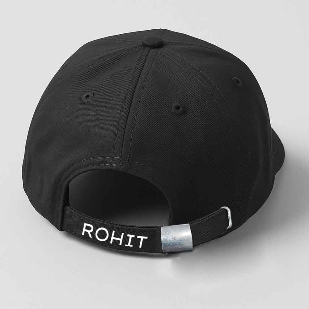 Nutcase Black Hip Hop Cap – Personalized Flat Brim Swag Cap for Men - Image 4