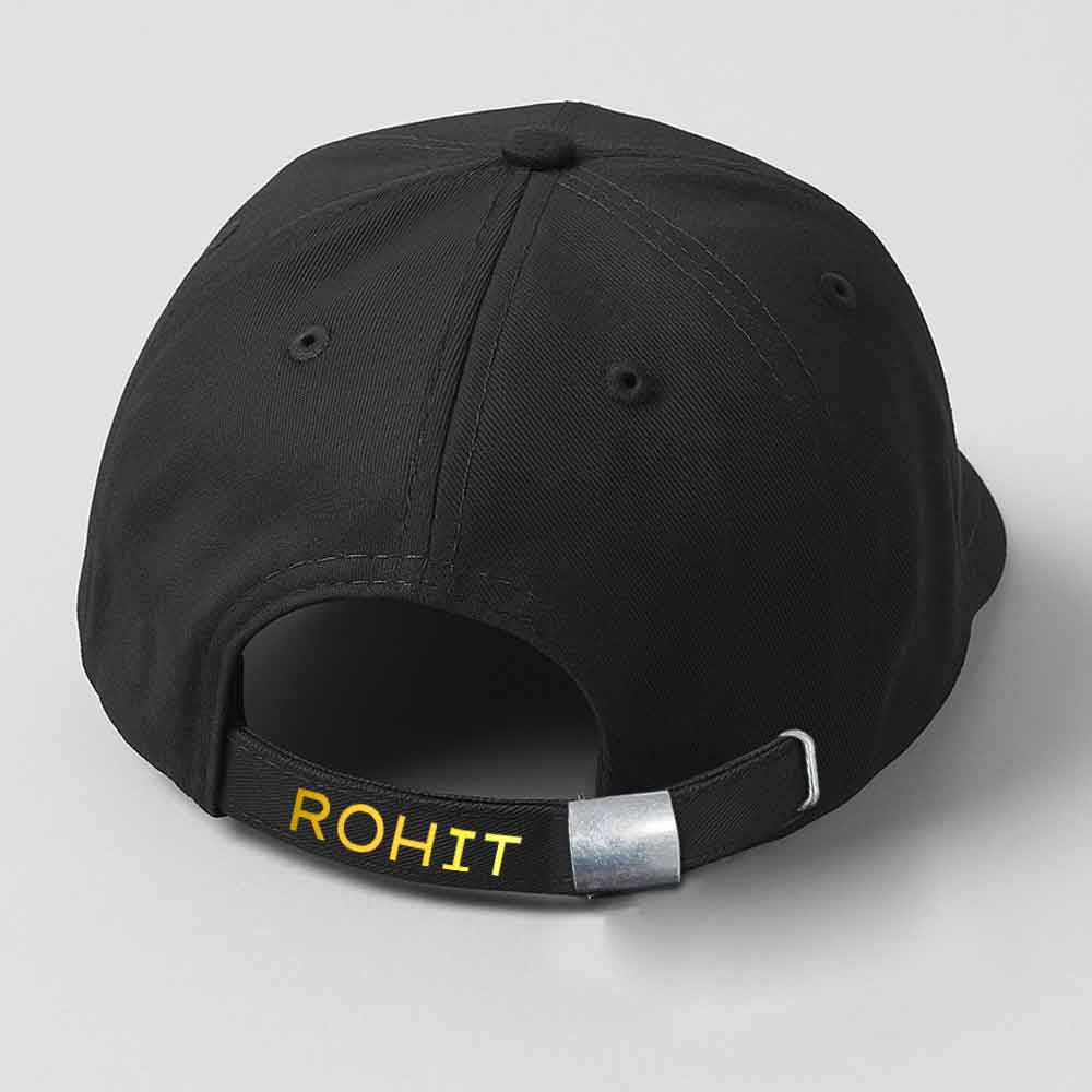 Nutcase Black Hip Hop Cap – Personalized Flat Brim Swag Cap for Men - Image 7