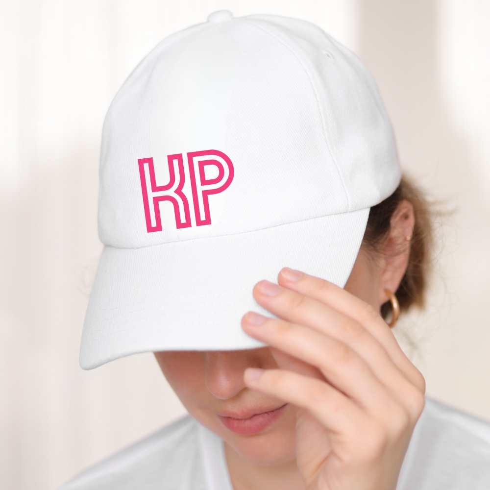Nutcase Custom Cap with Initial - White Cap - Image 4