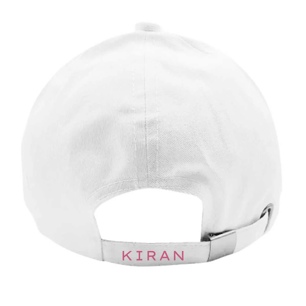 Nutcase Custom Cap with Initial - White Cap - Image 6